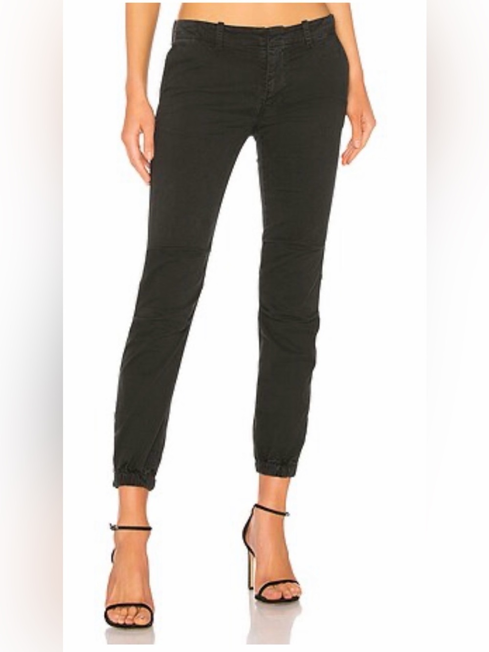 Nili Lotan French Military Pant Black Carbon Size 8 | Cropped Utilitarian Luxury